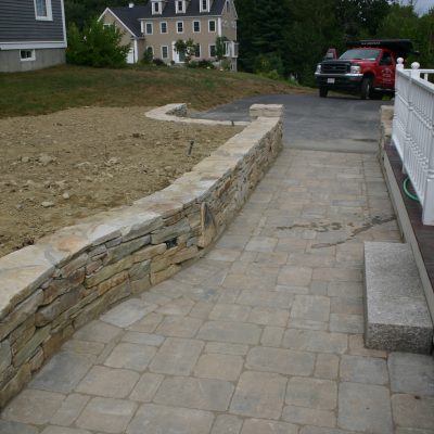 Stone Wall and Walkway